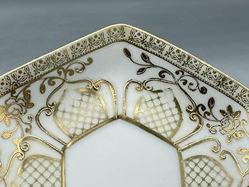 山水圖12 Amazon.com: Old Noritake Cup & Saucer Flower Hexagon Gold